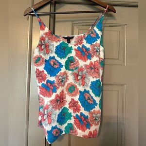 Banana Republic Floral Camisole - Coral, Blue, White